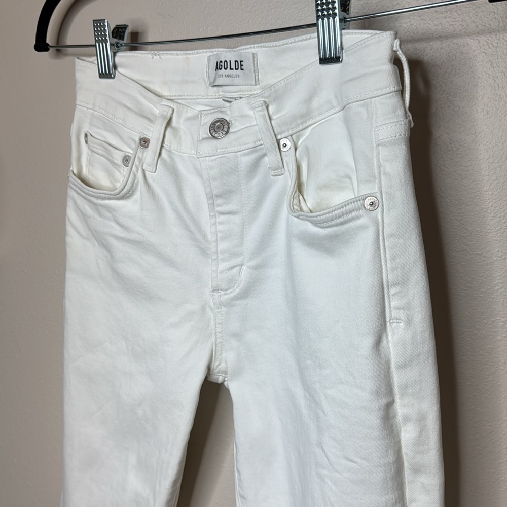 Agolde White Skinny Sophie Jeans - size 25 - Picture 7 of 17